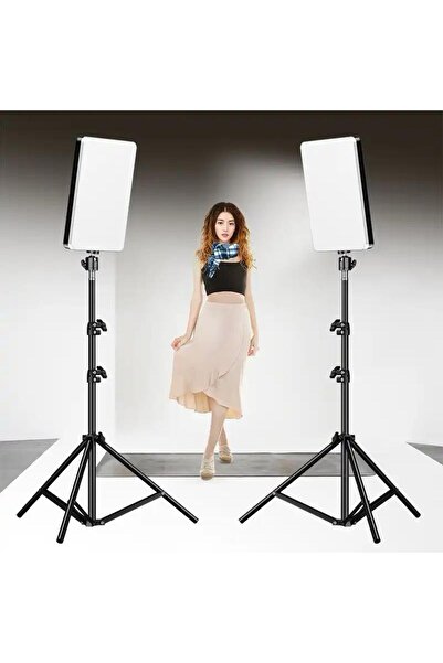 moontime alaçatı 10 İnç Profesyonel Çekim Işığı, Ring Light, 2,1 m Gölgesiz L...