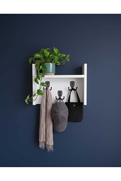 Mavi kare mobilya MODERN DUVAR ASKILIĞI ANAHTARLIK, PORTMANTO MDF