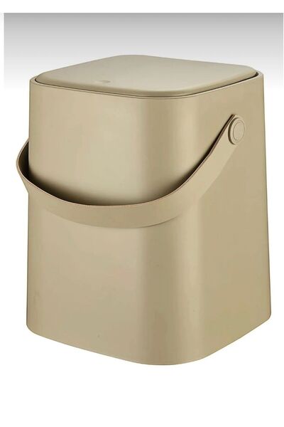 VOCO 8 Litre-Click Kapaklı Tutma Saplı İç Kovalı Mutfak Çöp Kovası-Yedek Klipsli