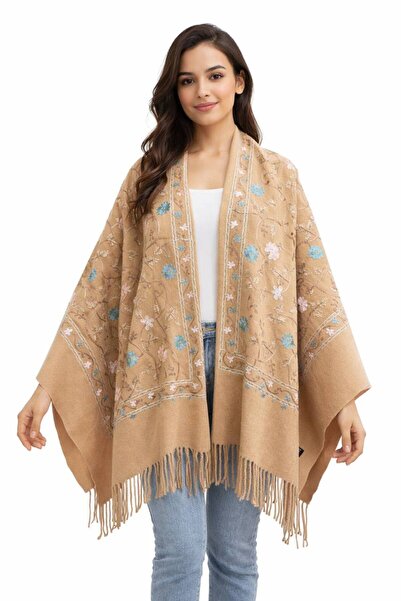 LA SEFA Embroidered Winter Shawl