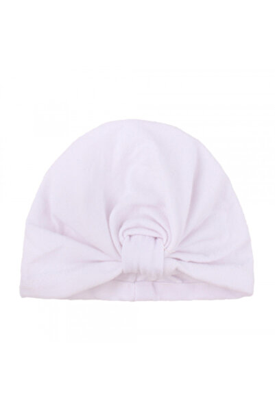 Superbaby Caciulita alba tip turban