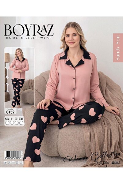 BOYRAZ Kadın Sandy Uzun Kol Pijama Takımı