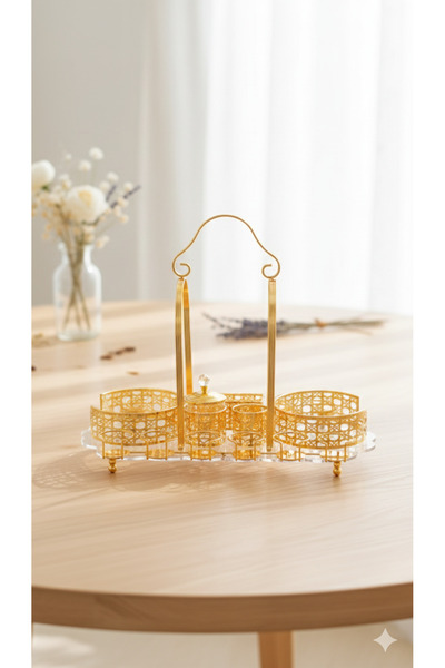 Generic ستاند حامل ترامس وفناجين قهوة بتصميم مثالي وأنيق