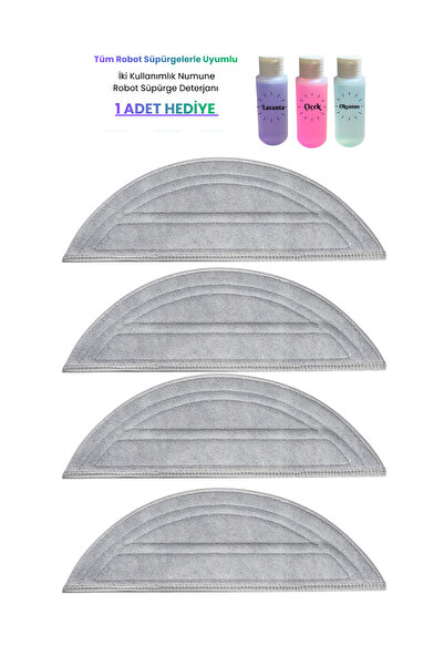 ROPALDE Saros 10 Robot Vacuum Cleaner Compatible 4Pcs Mop Cloth Spare Parts Set