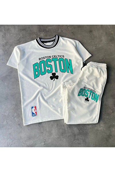 Vanceti Men's Digital Printed Bottom-Top Tracksuit Set - White