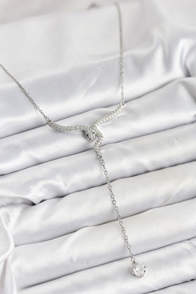 Skygo 316L Steel Chain Silver Color Snake Model Y Necklace - Tj-Bko10663