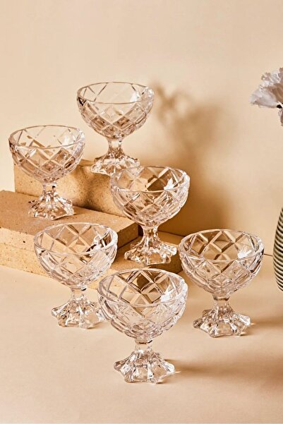 çukurova home Perez 6-Piece Footed Cocktail Cup-12624