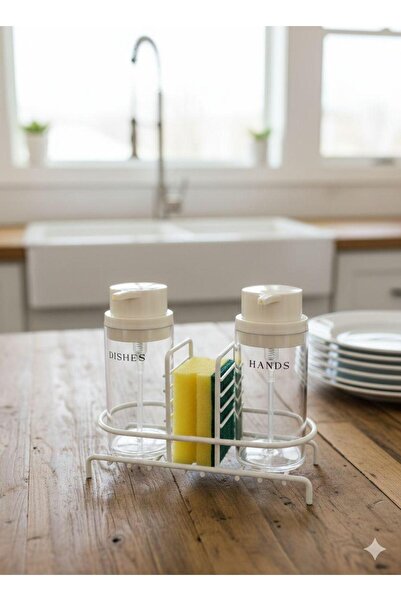 Kosova حامل معدني لصابون سائل مكون من قطعتين