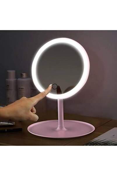 Genetic Dokunmatik LED Işıklı Masaüstü Makyaj Aynası - 360° Dönebilen Takı ve...