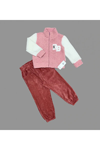 Marsilyan طقم مكون من قطعتين من قماش الحمل بسحاب وأكمام طويلة للفتيات والأولا...