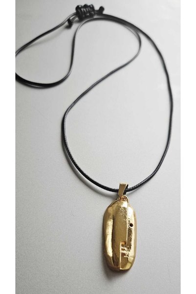 MITH SB TAKI Stainless Steel Unisex Mask Medallion Necklace No-4-Gold