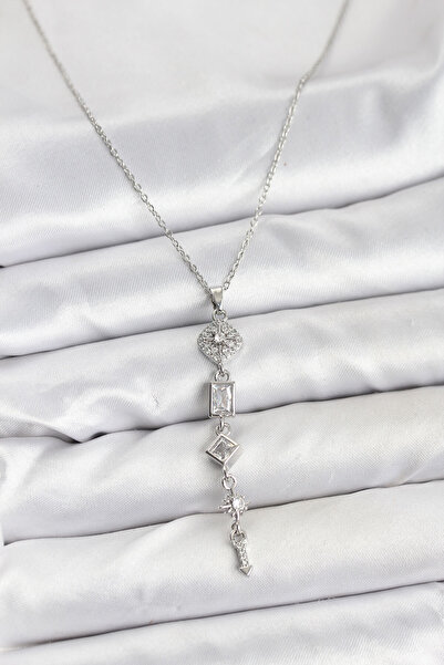 Skygo 316L Steel Chain Silver Color Polar Star Energy Model Women's Y Necklace - Tj-Bko10673