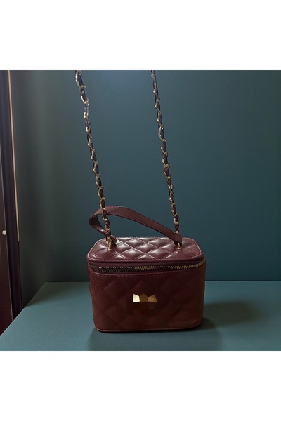 Gözde Mağazacılık Mini Box Bag with Chain