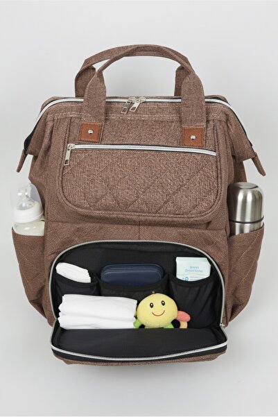 FOCUX Ni̇l-Anne Care Baby Bag Backpack Light Brown