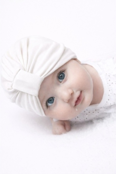 Pure Boutique White turban hat