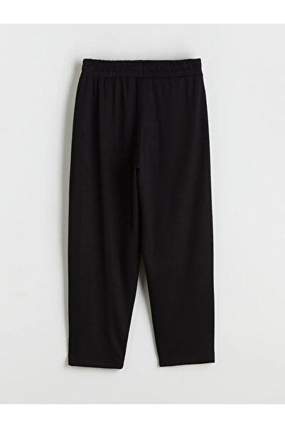 LC Waikiki Black Elastic Waist Women's Sweatpants