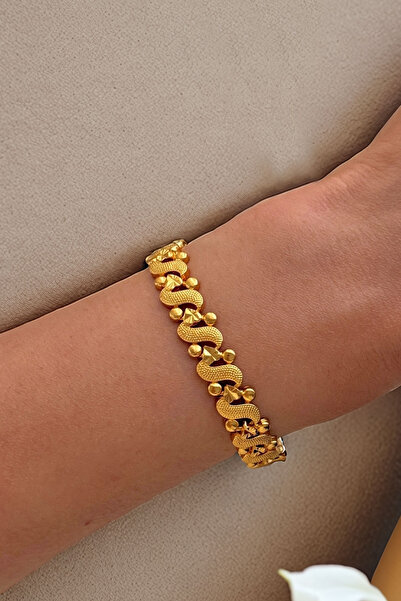bacc Trend Kuyumcu Model Gold Women's Bracelet Bcyj-251009