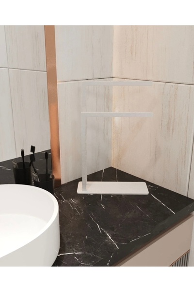 DECOLİN Dekoratif Metal Havluluk Lavabo Üstü El Havluluğu