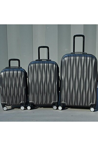 pololiza 3'lü Valiz Seti/ABS Darbeye Dayanıklı/Büyük/Orta/Kabin Boy/Bavul Set...