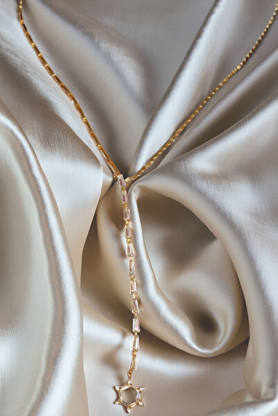 bacc Steel Zircon Stone Baguette Stone Y Women's Necklace Bcyj-251021