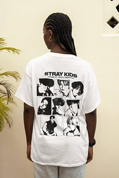 SEVBANO Μπλουζάκι μουσικού συγκροτήματος Stray Kids με στάμπα στην πλάτη, Uni...