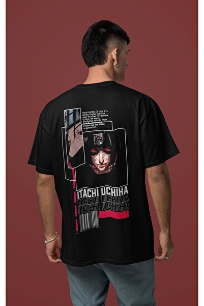 SEVBANO Tricou unisex supradimensionat cu personaj anime, imprimat pe spate, ...