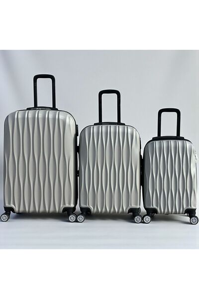 pololiza 3'lü Valiz Seti/ABS Darbeye Dayanıklı/Büyük/Orta/Kabin Boy/Bavul Set...