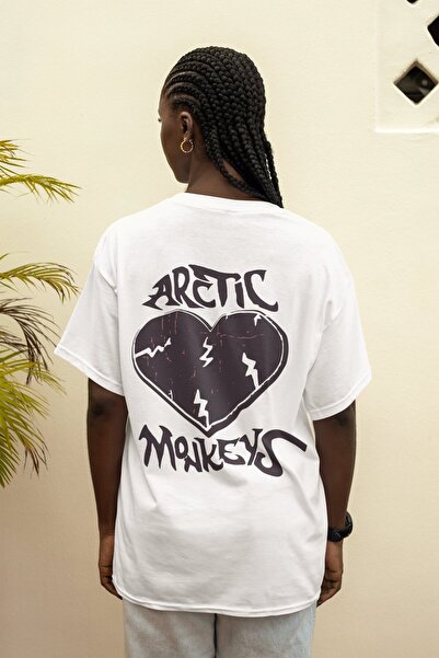 SEVBANO Μπλουζάκι μουσικού συγκροτήματος Arctic Monkeys με στάμπα στην πλάτη,...