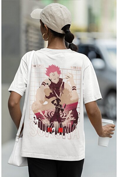 SEVBANO تي شيرت Jujutsu Kaisen Ryomen Sukuna رقم مطبوع للجنسين قصة فضفاضة تي ...