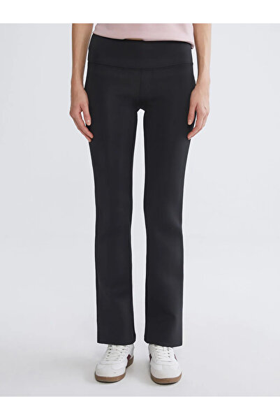 LC Waikiki Black Flared t Shaping / Sculpting Women's Leggings Pants