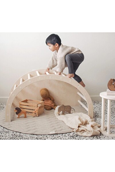 Fitladder KidsLadder Ahşap Pikler Halkası – Montessori Tırmanma, Denge ve Mot...