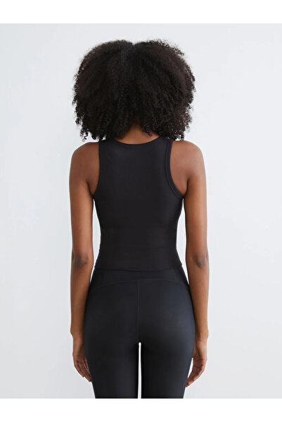 LC Waikiki Black Crew Neck Women's Athlete Tank Top