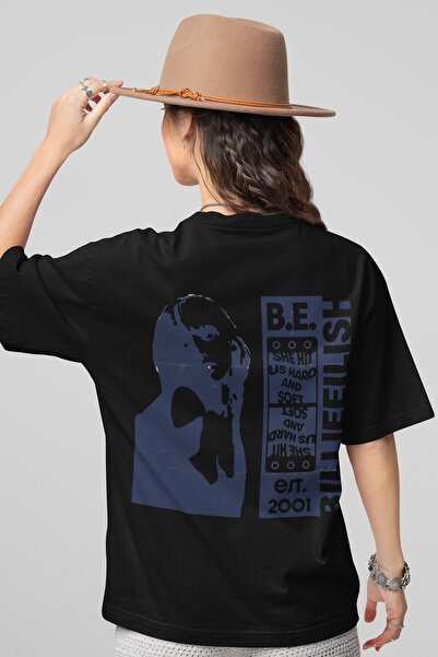 SEVBANO تي شيرت تصميم بيلي إيليش مطبوع للجنسين قصة فضفاضة للمغنيين