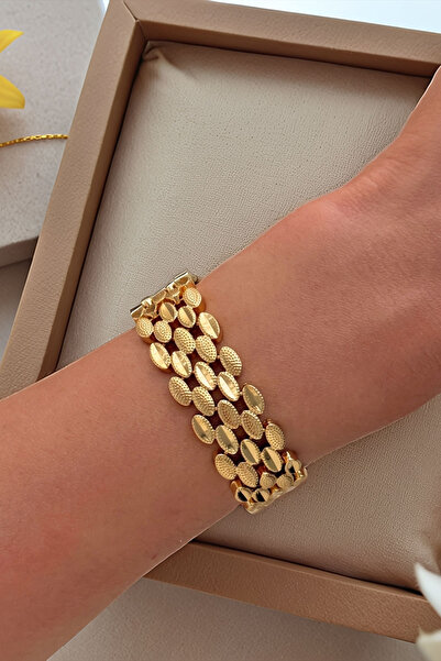 bacc Trend Kuyumcu Model Gold Women's Bracelet Bcyj-251009