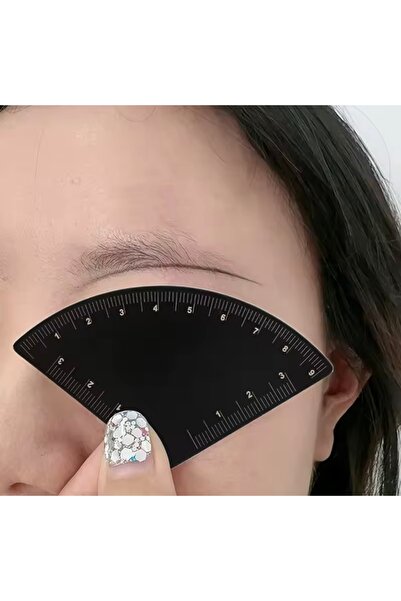 BİOMASER 1 adet Çizim Kaş Tasarım Cetvel Microblading Şekillendirme Kalıcı Ma...