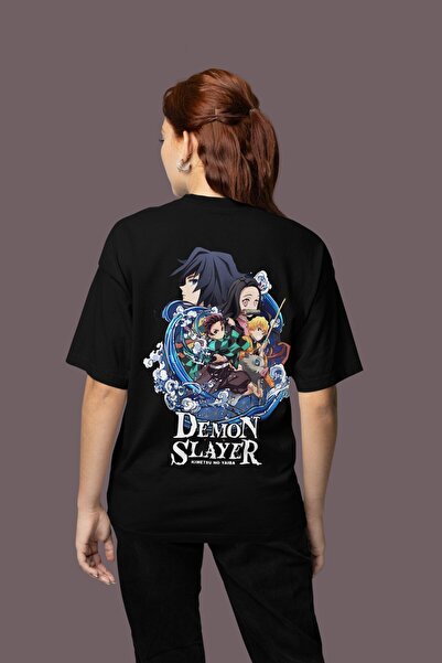 SEVBANO تي شيرت Demon Slayer Kimetsu No Yaiba رقم مطبوع للجنسين قصة فضفاضة تي...