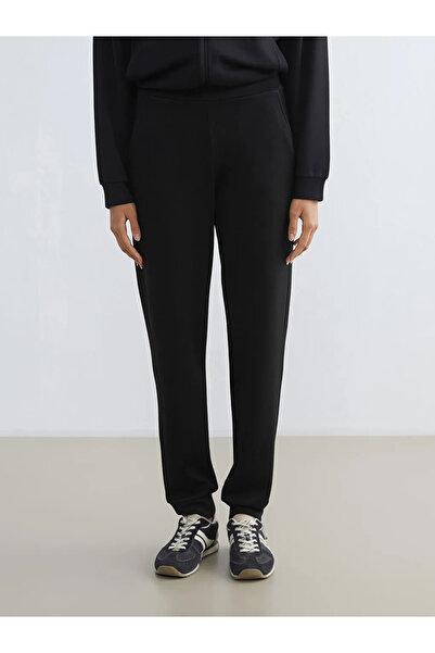 LC Waikiki Black Soft Touch Women's Jogger Sweatpants