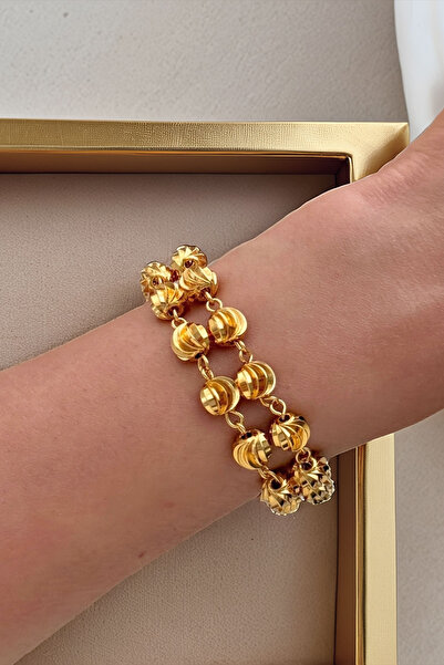 bacc Trend Kuyumcu Model Gold Women's Bracelet Bcyj-251009