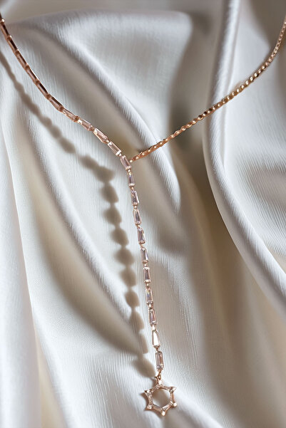 bacc Steel Zircon Stone Baguette Stone Y Women's Necklace Bcyj-251021