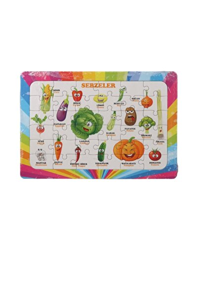 Sedef Okey Şekilli Puzzle 25×35 cm (Orta Boy) – 36 Parça 4 adet