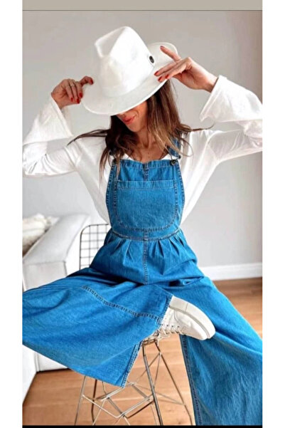 IVORA WEAR Women's Tensel Denim Jumpsuit - Blue