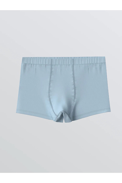 LC Waikiki Blue Patterned Boys' Boxer 3-Piece Set