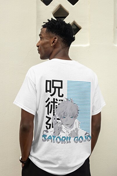 SEVBANO تي شيرت جوجوتسو كايسن جوجو ساتورو رقم مطبوع للجنسين قصة فضفاضة تي شير...