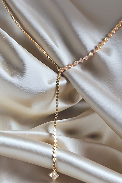 bacc قلادة تريند ستيل زيركون ستون سو يو إل واي للنساء BCYJ-251022