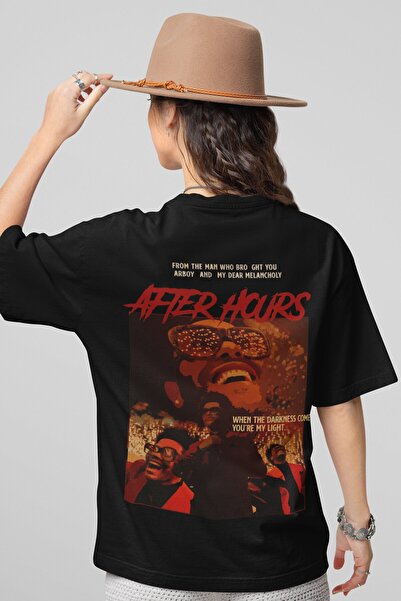 SEVBANO The Weeknd After Hours Μπλουζάκι Unisex Oversize με στάμπα στην πλάτη...
