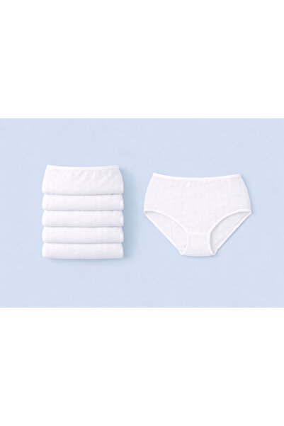 belpa Women's Heart Patterned 100% Cotton Panties 5 Pieces