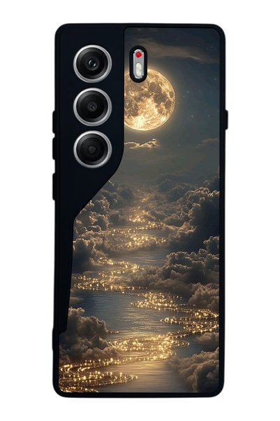 TECNO Camon 40 Uyumlu Ay Tasarımlı Glossy Premium Kılıf