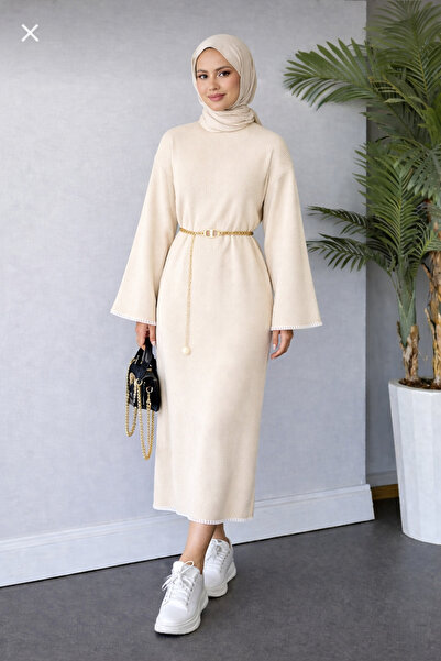 FİFTY ONE Kadın Tesettür Triko Elbise