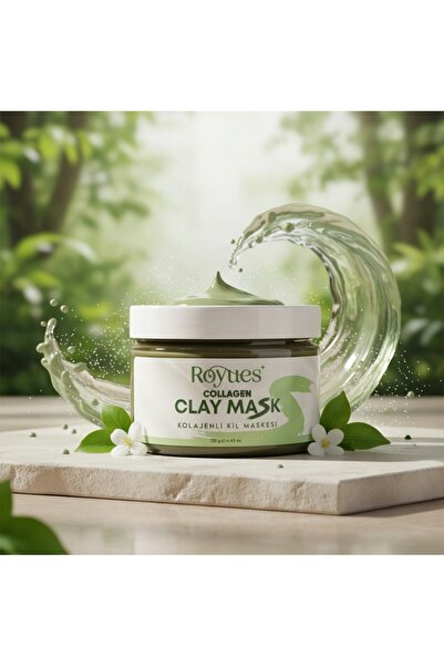 Royues Leke ve Siyah Nokta Karşıtı Kolajen Kil Maskesi - Collagen Clay Mask 1...