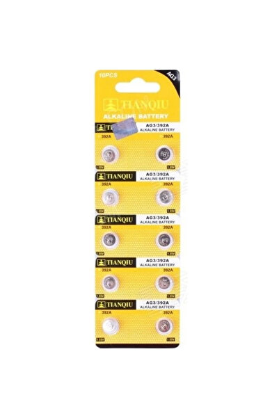 KÜÇÜK HAZİNE TıanQıu Ag3 Lr41/392 Alkalin 10'lu Düğme Pil
